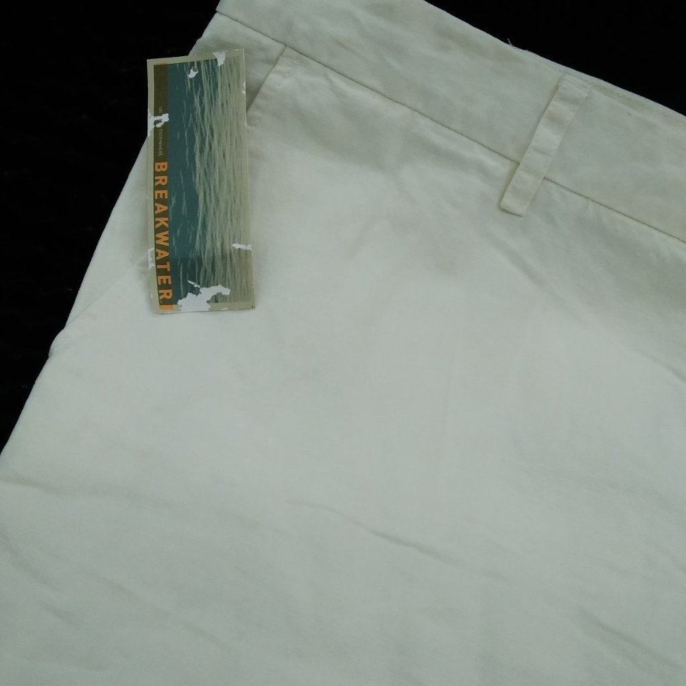 BREAKWATER Men's Shorts Size 44 Linen Cotton Flat Front NEW - Picture 3 of 4